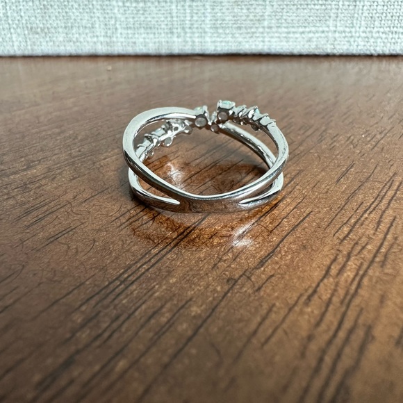 Ring bomb party sterling club lab grown green fire opal Size 9 - Picture 4 of 6